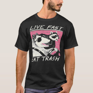Live Schnell! Iss Müll! Wesentlicher T - Shirt