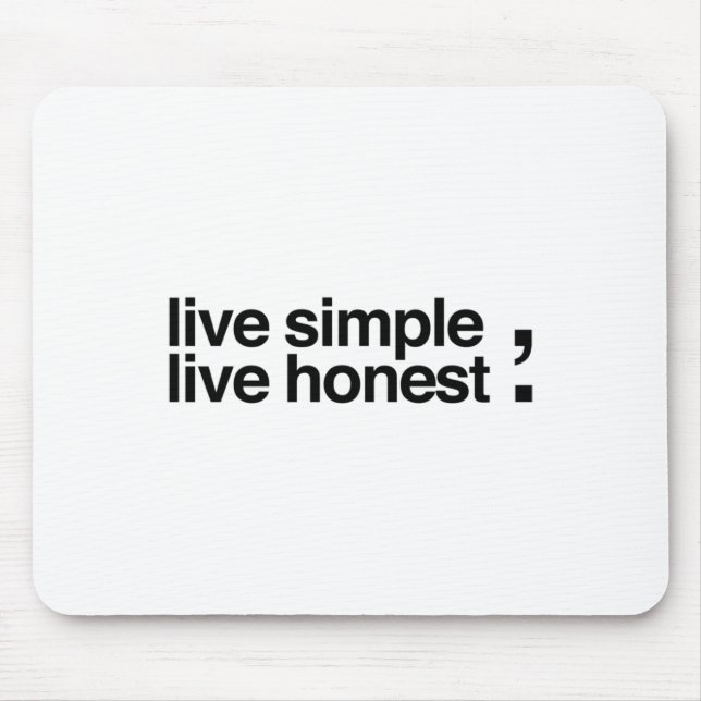 Live Simple Mousepad (Vorne)