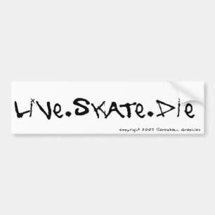 Live-Skate Die Autoaufkleber