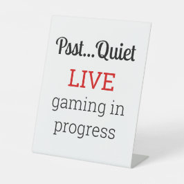 Live-Spiel läuft Sockelschild