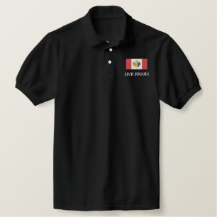 Live Stolz! Kanadisches Shirt mit Flaggenflagge