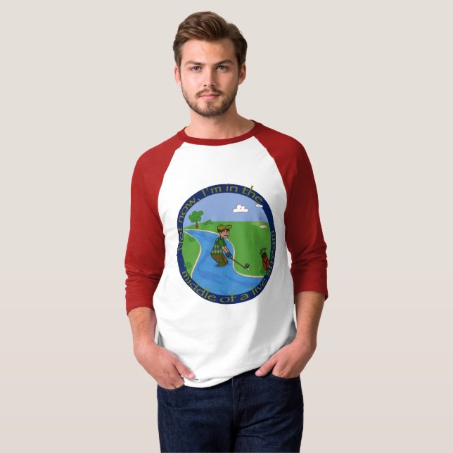 Live-Stream Golf Abenteuer T - Shirt (Vorne ganz)