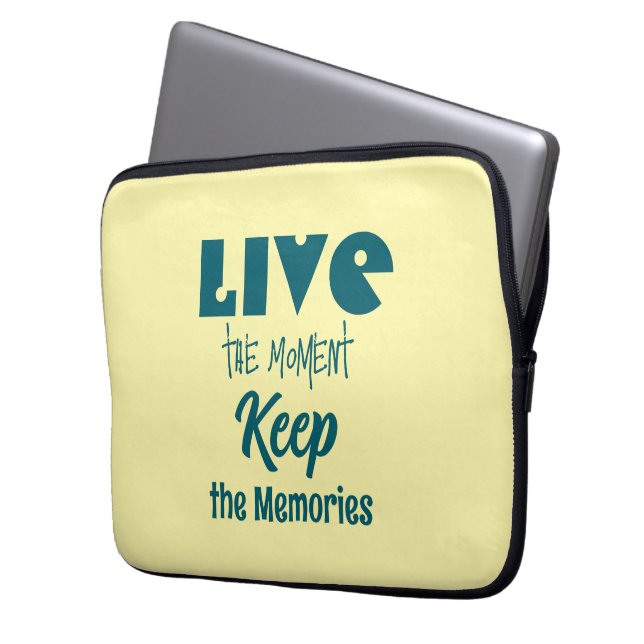 Live the Moment, Behalt der Erinnerungen Electroni Laptopschutzhülle (Vorderseite Links)