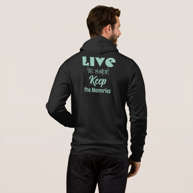 Live the Moment, Behalt der Erinnerungen T - Shirt (Schwarz voll)