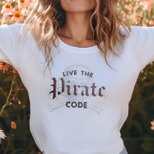 Live the Pirate Code Skull & Crossbones