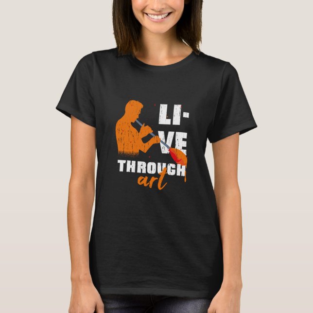 Live through glass T-Shirt (Vorderseite)