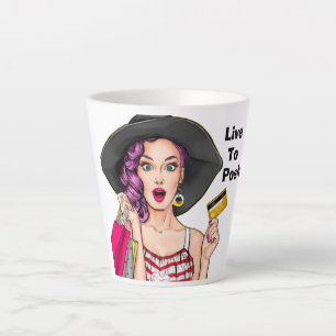 Live To Posh - Poshmark Latte Mug