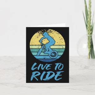 Live to Ride Bmx Reiten Motocross Racing Quot Karte