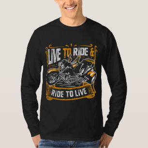 Live to Ride Cool Triker Trike Bike T-Shirt