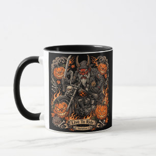 Live To Ride Variation I,Route 66 Samurai Oni Tasse
