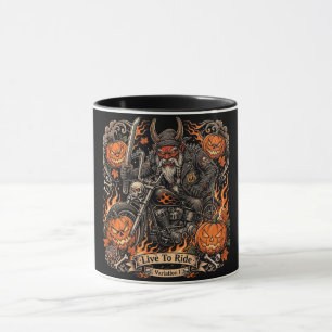 Live To Ride Variation I,Route 66 Samurai Oni Tasse