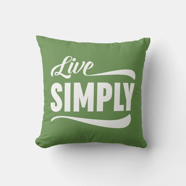 Live-Typografie Kissen (Vorderseite)