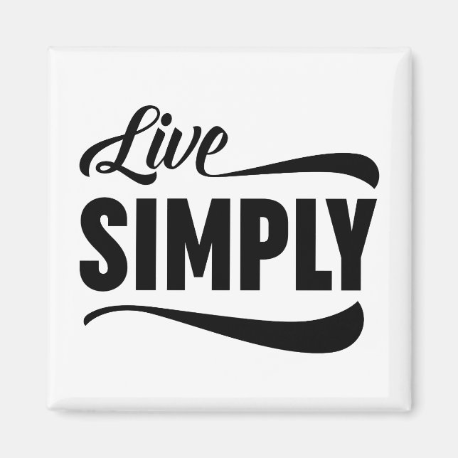 Live-Typografie Magnet (Vorne)