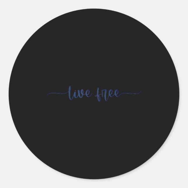 Live Vintage Graphic  Runder Aufkleber (Vorderseite)