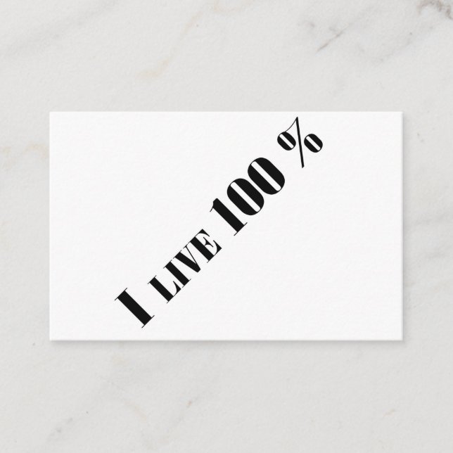 Live Visitenkarte (Vorderseite)