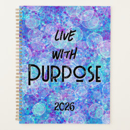 Live with Purpose Colorful  and Bright Planner Planer