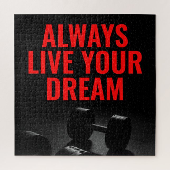 Live Your Dream Bodybuilding Training Fitness (Vertikal)