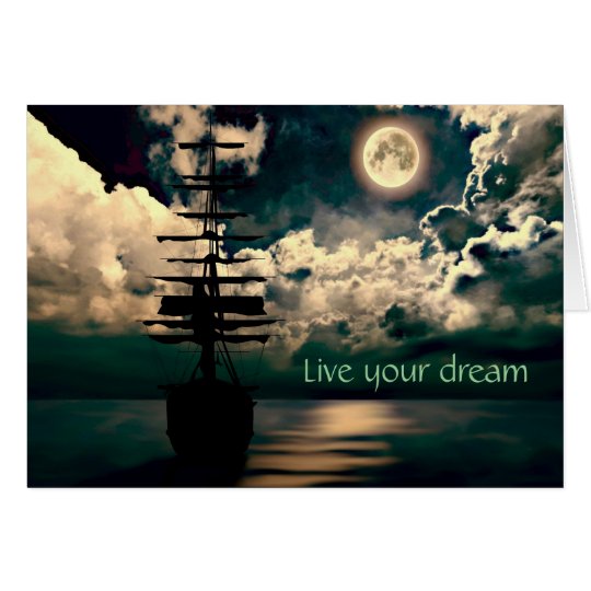 Live your dream Grusskarte Karte
