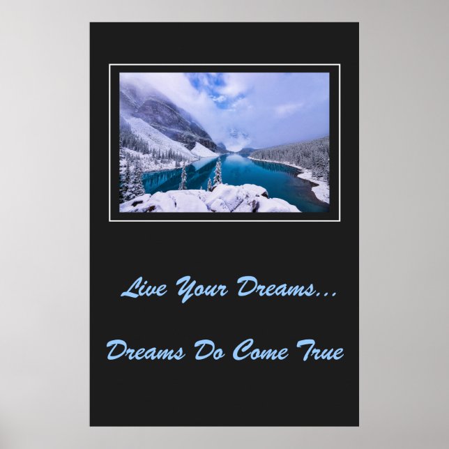 Live Your Dream Poster (Vorne)