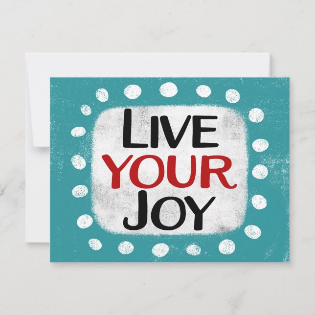 Live your Joeting Card Karte (Vorderseite)