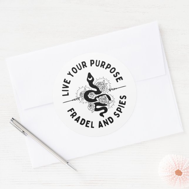 Live your Purpose Aufkleber (Umschlag)