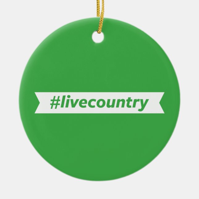 #LiveCountry Keramikornament (Vorne)