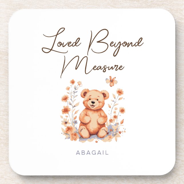 Lived Beyond Measure Latte Tasse Getränkeuntersetzer (Vorderseite)