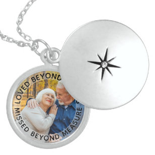 Lived Beyond Words Personalisiertes Foto Medaillon