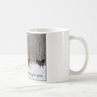 Liveleben ..... wie jemand verließ das Tor offen! Kaffeetasse