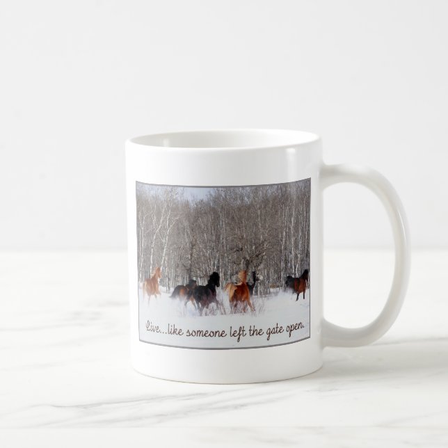 Liveleben ..... wie jemand verließ das Tor offen! Kaffeetasse (Rechts)