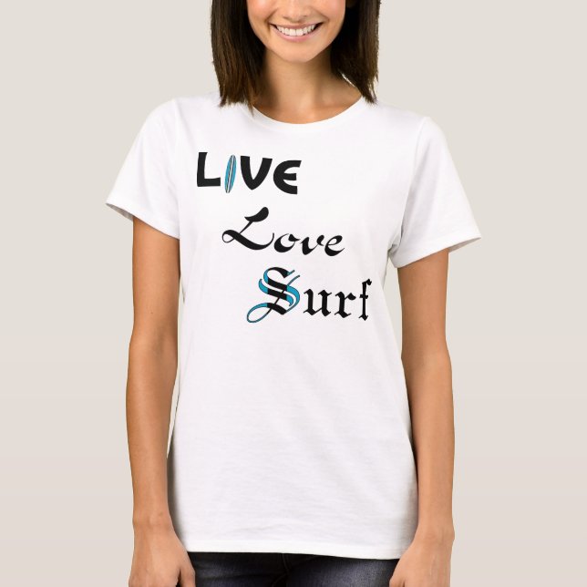 LiveLiebe-Brandung T-Shirt (Vorderseite)