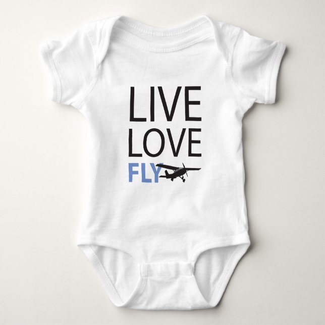 LiveLiebe-Fliege Baby Strampler (Vorderseite)