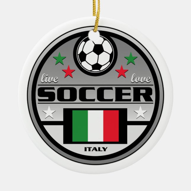 LiveLiebe-Fußball Italien Keramikornament (Vorne)
