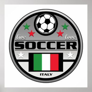 LiveLiebe-Fußball Italien Poster
