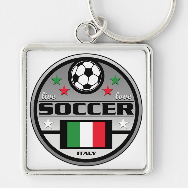 LiveLiebe-Fußball Italien Schlüsselanhänger (Vorne)