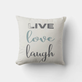 LiveLiebe-Lachen-Typografie| Throw-Kissen Kissen