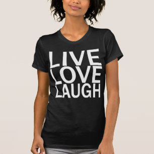 LiveLiebe-Lachenschwarz-T - Shirt