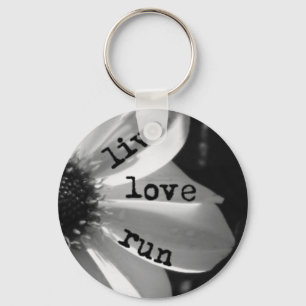 LiveLiebe-Lauf durch Vetro Schmuck und Entwürfe Schlüsselanhänger
