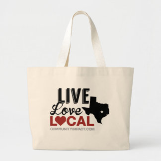 LiveLiebe-lokale Texas-Taschentasche Jumbo Stoffbeutel