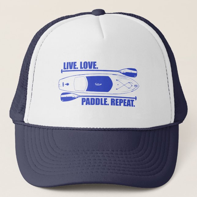 LiveLiebe-Paddel-Wiederholung Truckerkappe (Vorderseite)