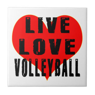 LiveLiebe-Volleyball Fliese