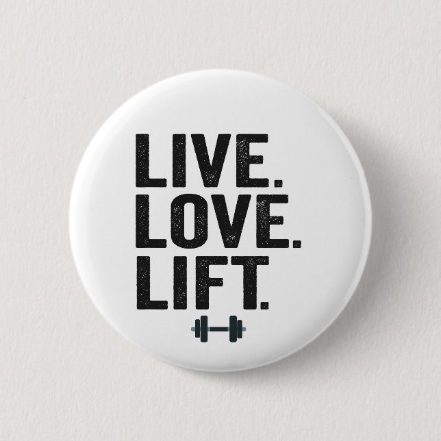 Livemusik Liebe Hübsche Fitness Liftgymnastik Button (Vorderseite)