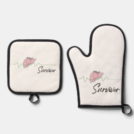 Liver Transplant Recipient Survivor Recovery Gift Ofenhandschuh & Topflappen-Set