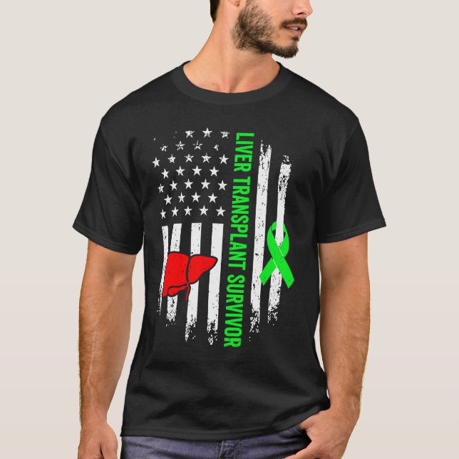 Liver Transplant Survivor Warrior Organ Recipient  T-Shirt (Vorderseite)