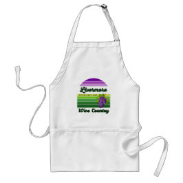 Livermore Wine Country Purple Green Stripes Grapes Schürze