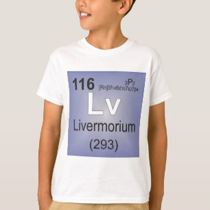 Livermorium einzelnes Element - Periodensystem T-Shirt