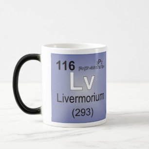 Livermorium einzelnes Element - Periodensystem Verwandlungstasse