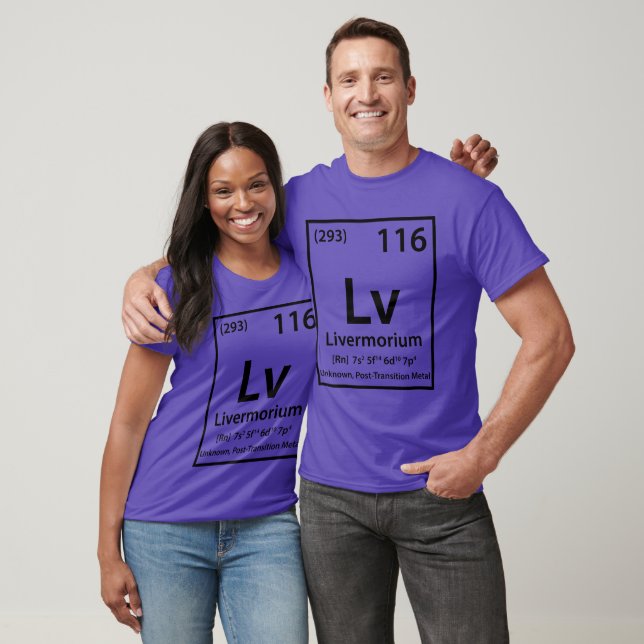 Livermorium-Element (schwarz) T-Shirt (Unisex)