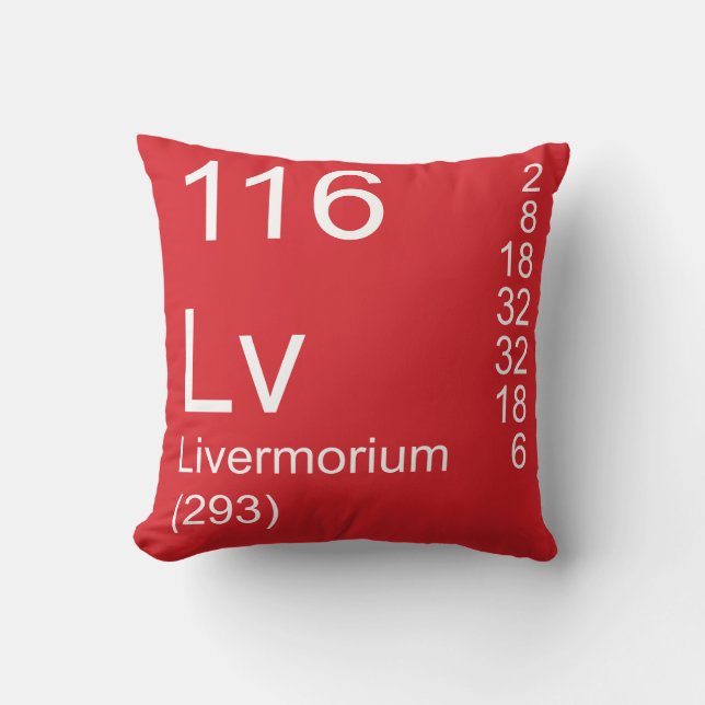 Livermorium Kissen (Vorderseite)