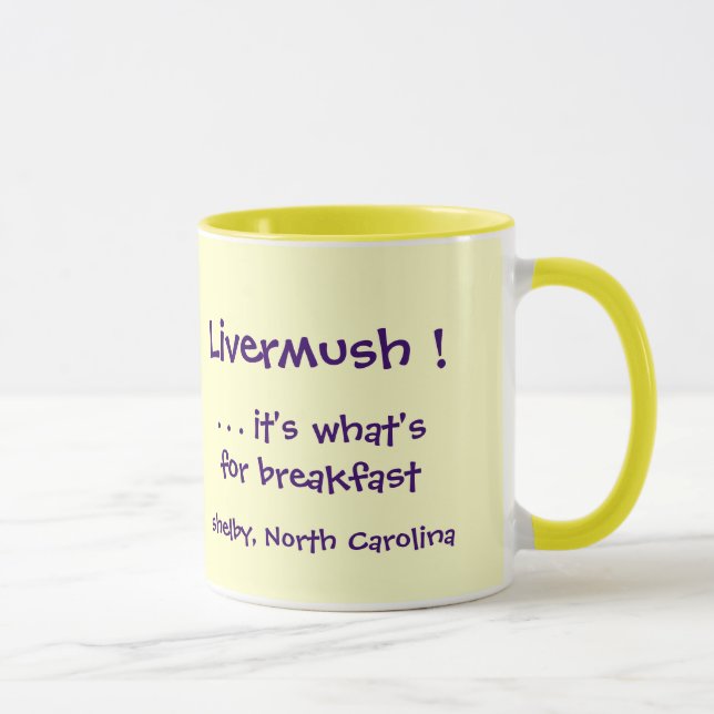 Livermush ! Il est ce qui est pour la tasse de (Droite)